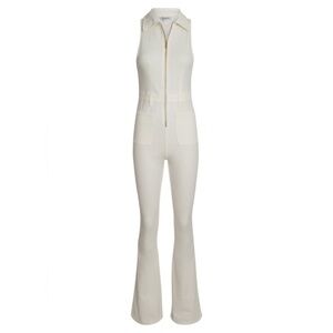 WeWoreWhat White Denim Jumpsuit